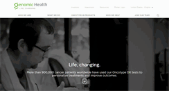 Desktop Screenshot of genomichealth.com